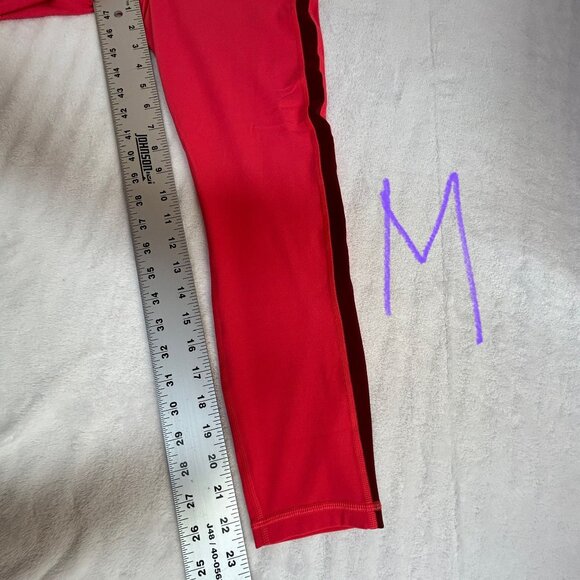Athleta Elation High Rise Colorblock 7/8 Tight Leggings Red Medium Yoga New $99 - Picture 6 of 8